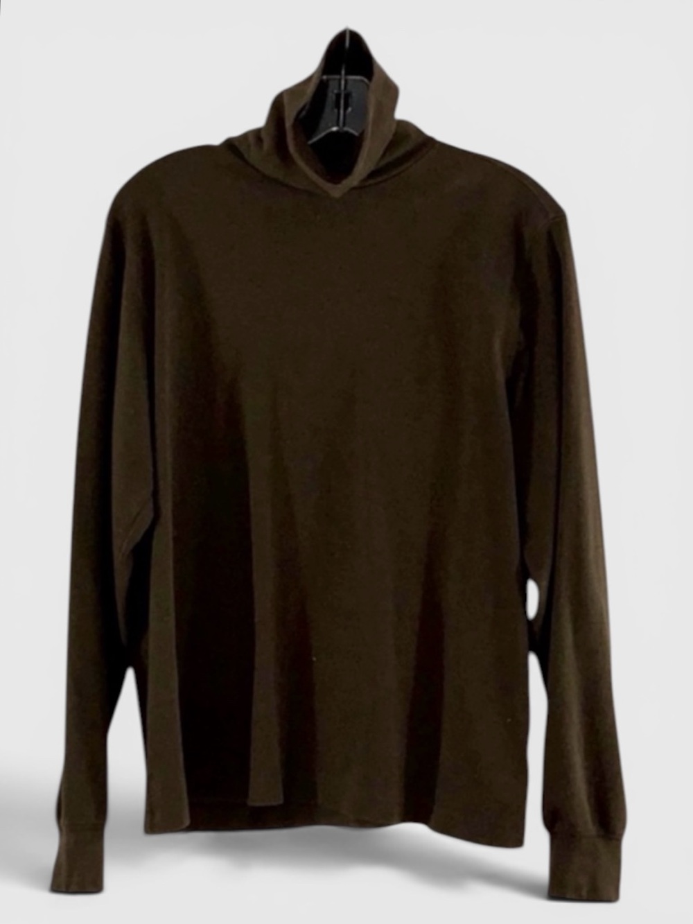 904 10/$50🏄🏻‍♀️ Lands' End Classic Brown Turtleneck Shirt